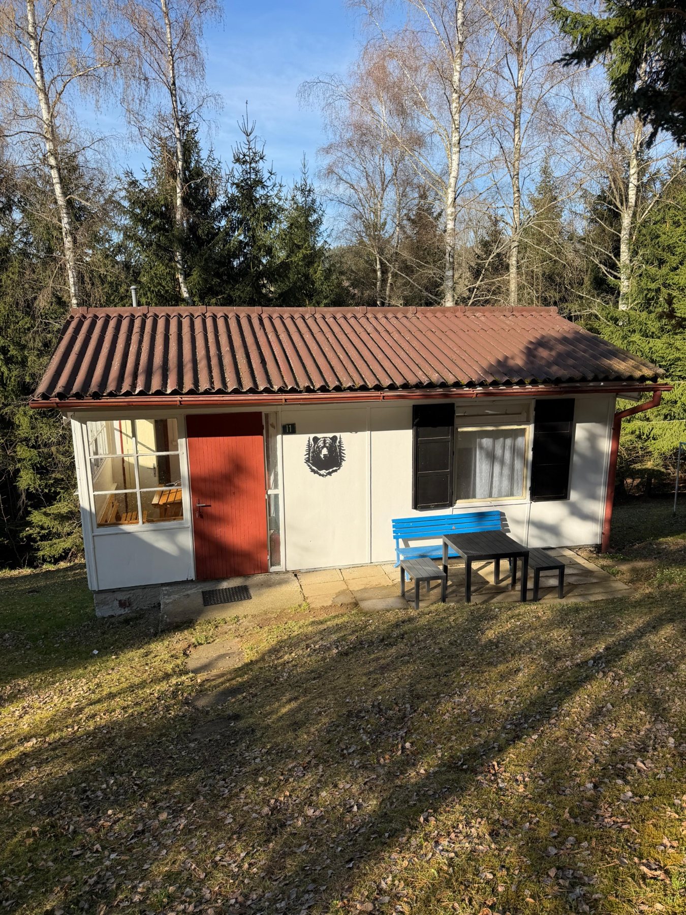 Skutečný exteriér chaty MEDVĚD